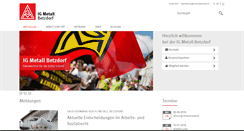 Desktop Screenshot of igmetall-betzdorf.de